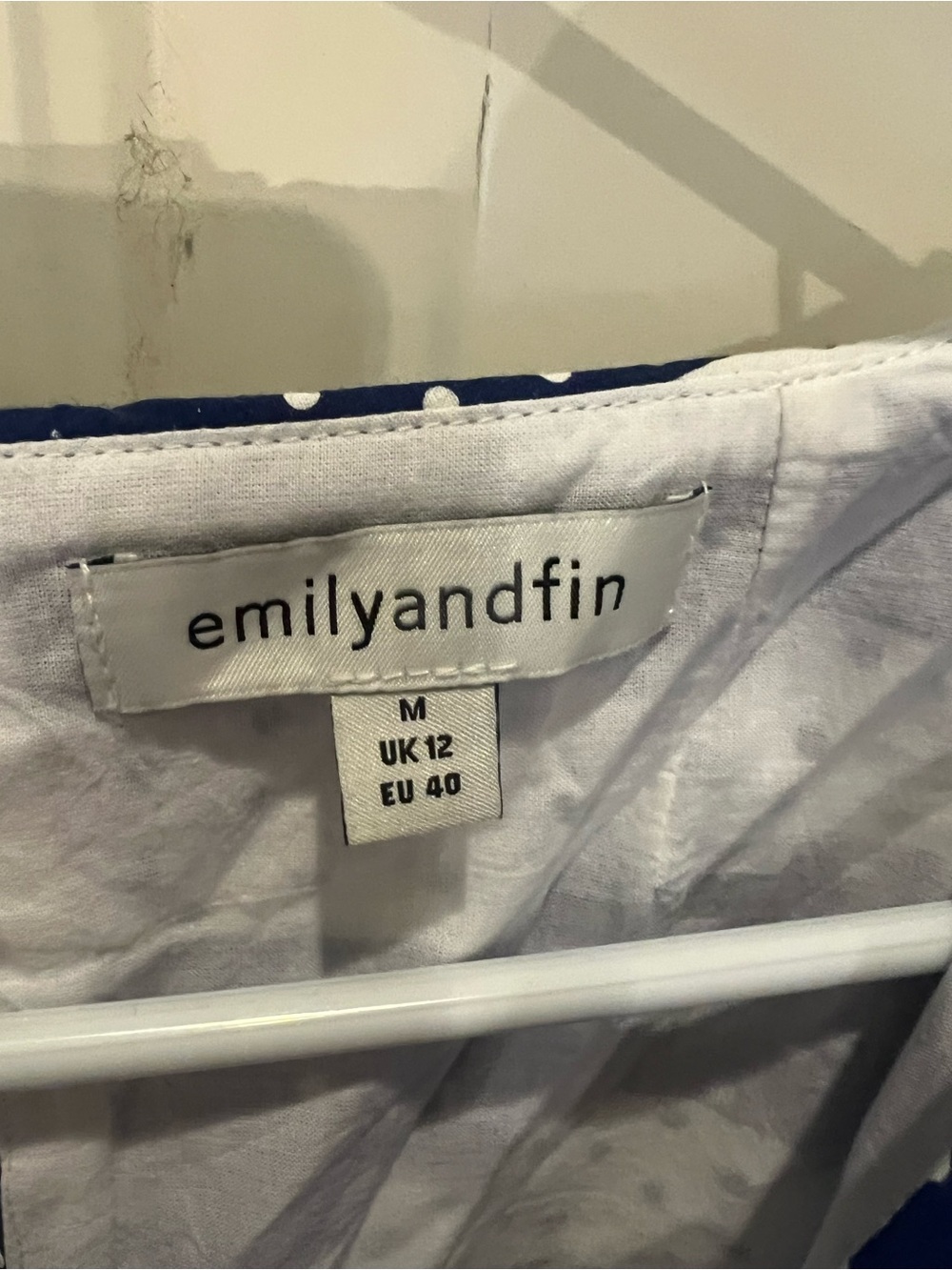 emilyandfin Blue Polka Dot Women’s Dress